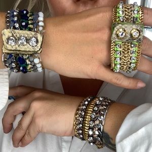 Henri Bendel Green & Gold Bracelet